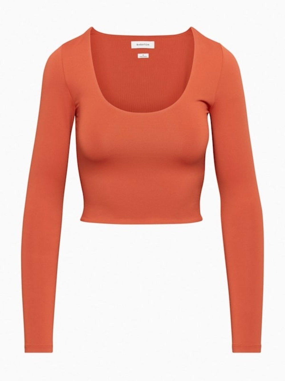 EUC Aritzia Babaton Contour Scoopneck Longsleeve - Red Size M